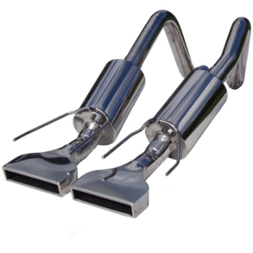 Picture of MBRP 2005-2008 Chev Corvette Dual Muffler Axle Back Rectangular Tips