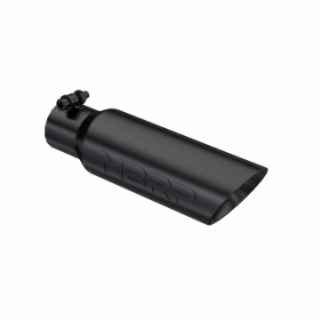 Picture of MBRP Universal Tip 3-5 O-D- Dual Wall Angled 2-5 inlet 12 length - Black Finish