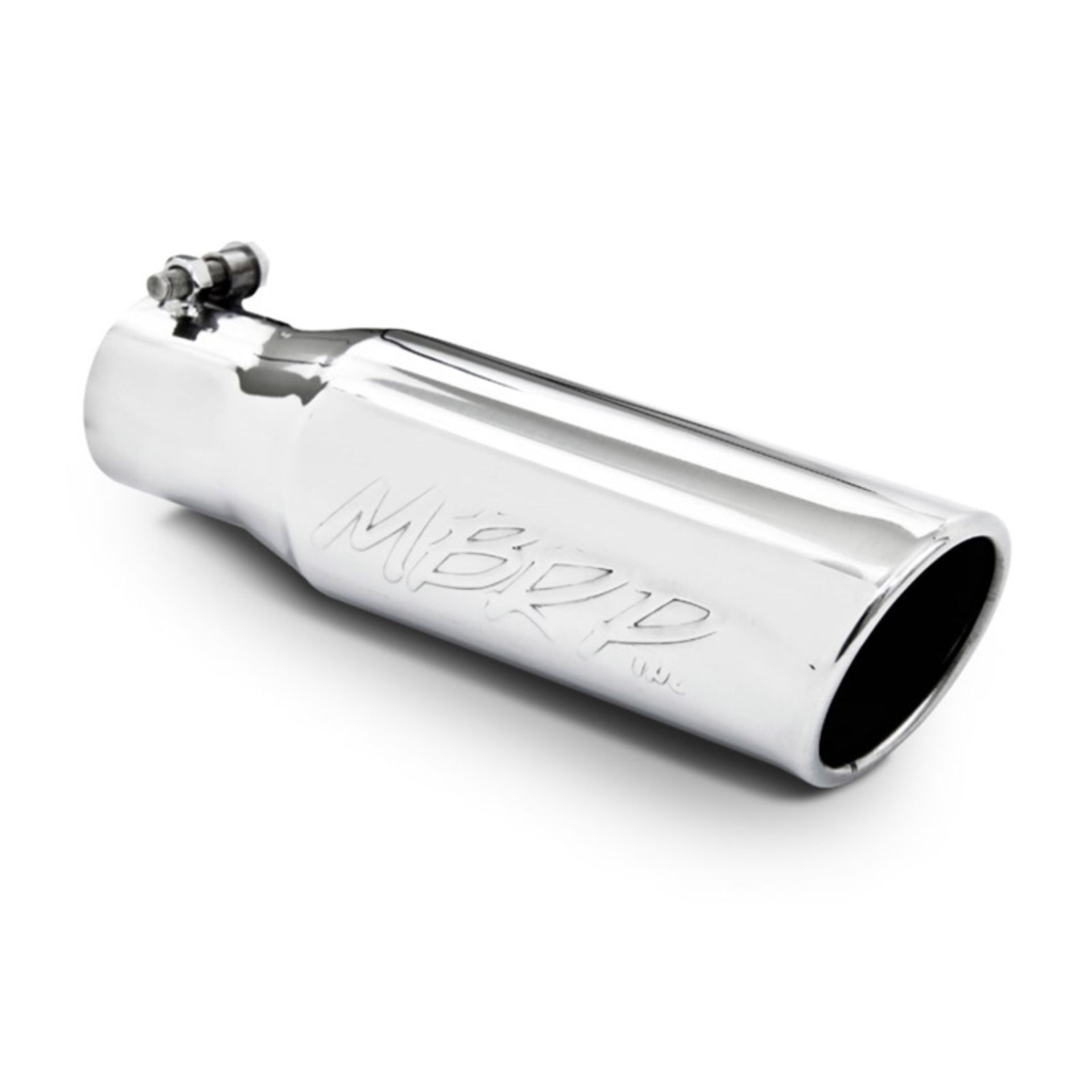 Picture of MBRP Universal Tip 3in O-D- Angled Rolled End 2 inlet 10 length
