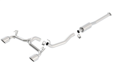 Picture of Borla 09-15 Mitsubishi Lancer Ralliart 2-0L 4cyl MT 6spd AWD Catback Exhaust