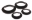 Picture of Energy Suspension 79-04 Ford Mustang SVO Black Rear Spring Upper & Lower Isolator Set