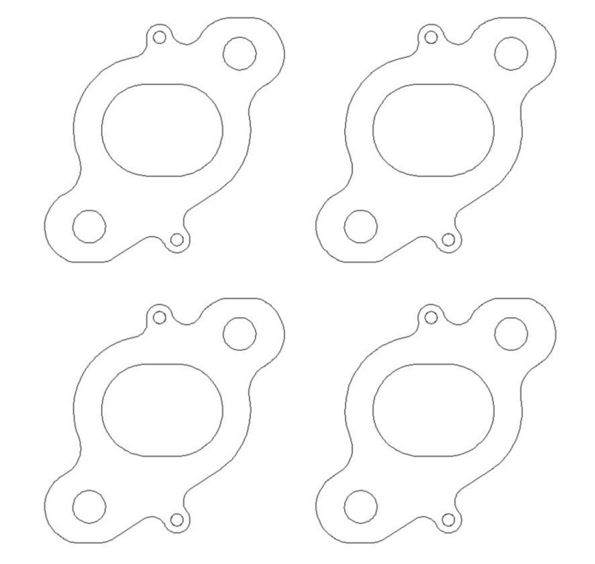 Picture of Cometic Nissan CA18 DET -030 inch DOHC Exhaust Gasket 4 pcs per Kit