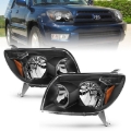 Picture of ANZO 2003-2005 Toyota 4Runner Crystal Headlights Black