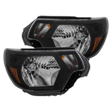 Picture of ANZO 2012-2015 Toyota Tacoma Crystal Headlights Black