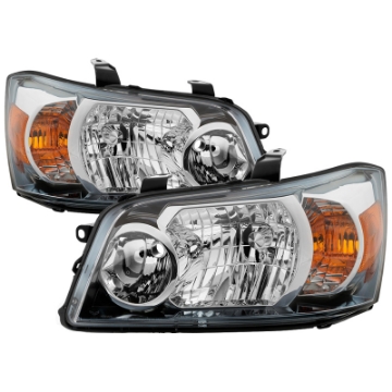 Picture of xTune Toyota Highlander 04-06 Non Hybrid Models OEM Style Headlights Chrome HD-JH-THIGH04-AM-C