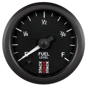 Picture of Autometer Stack Instruments 52mm 0-280 Ohm Programmable Pro Stepper Motor Fuel Level Gauge - Black