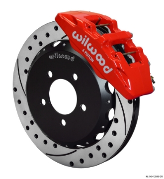 Picture of Wilwood Dynapro 6 Front Kit 12-88 x 1-00 Drilled Red