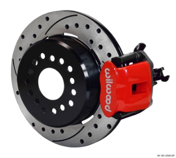 Picture of Wilwood Combination Parking Brake Rear Kit 12-19in Dia 0-81in Rotor Thickness - Red Drilled