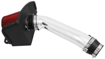 Picture of Spectre 16-18 Jeep Grand Cherokee V6-3-6L F-I Air Intake Kit - Polished w-Red Filter