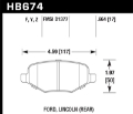 Picture of Hawk 09-15 Ford Flex - 13-16 Ford Police Interceptor LTS Street Rear Brake Pads