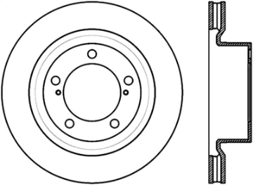 Picture of StopTech 17-18 Lexus LX SportStop Cryo Slotted & Drilled Front Right Rotor