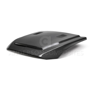 Picture of Anderson Composites 2018 Ford Mustang Super Snake Double Sided Carbon Fiber Hood