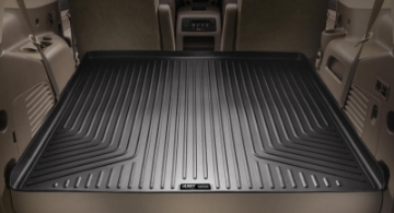 Picture of Husky Liners 19-24 Jeep Wrangler JLU WeatherBeater Black Rear Cargo Liner