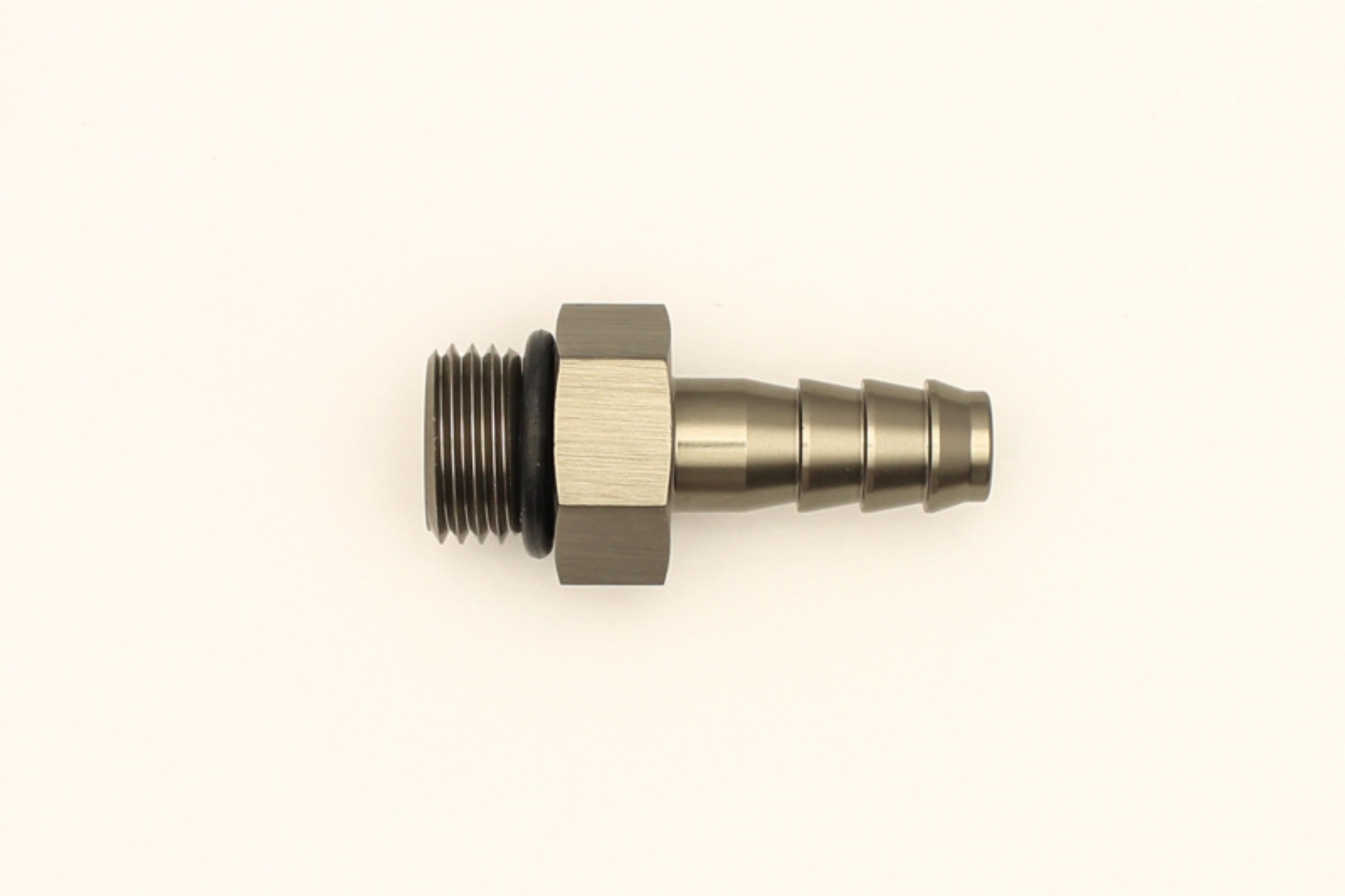 Picture of DeatschWerks 6AN ORB Male To 5-16in- Male Triple Barb Fitting Incl- O-Ring