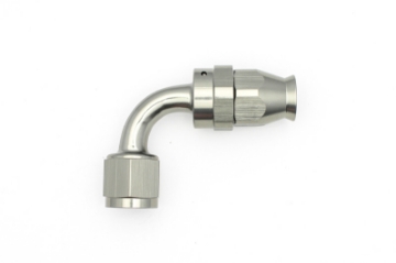 Picture of DeatschWerks 8AN Female Swivel 90-Degree Hose End PTFE Incl- 1 Olive Insert