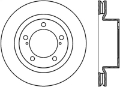 Picture of Stoptech 08-11-13-18 Toyota Land Cruiser Front Premium High Carbon Cryo Brake Rotor