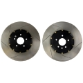 Picture of StopTech 07-08 Audi RS4 AeroRotor 2pc Slotted and Zinc Plated Front Rotor Pair