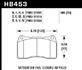 Picture of Hawk 04-15 Subaru WRX STI - 07-13 Ford Mustang Shelby GT500 Blue 42 Front Brake Pads