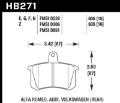 Picture of Hawk 98-02 Audi A4 Quattro Blue 9012 Race Rear Brake Pads