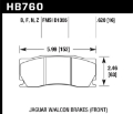 Picture of Hawk 08 -12 Jaguar XKR w- Alcon Brakes Performance Ceramic Street Front Brake Pads
