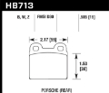 Picture of Hawk 65-69 Porsche 911-912 DTC-30 Race Rear Brake Pads