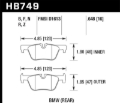 Picture of Hawk 12-16 BMW 328i-328i xDrive - 14-16 BMW 428i-428i xDrive DTC-70 Race Rear Brake Pads