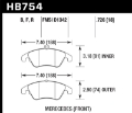 Picture of Hawk 10-16 Mercedes-Benz E350 - 12-16 Mercedes-Benz SLK350 HPS Street Front Brake Pads
