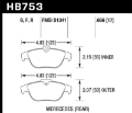 Picture of Hawk 12-15 Mercedes-Benz C250 - 08-15 Mercedes-Benz C300-C350 HPS 5-0 Rear Brake Pads
