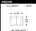Picture of Hawk 90-98 Mazda Protege - 90-95 Mazda 323 HT-10 Race Front Brake Pads