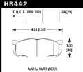 Picture of Hawk 01-03 Mazda Miata w- Sport Suspension HT-10 Race Rear Brake Pads