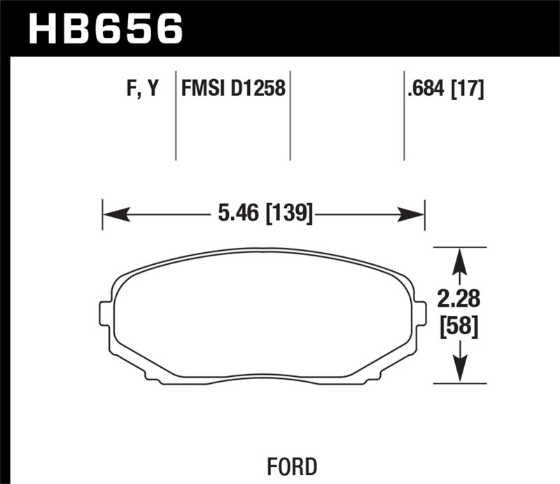 Picture of Hawk 07-15 Ford Edge - 07-15 Lincoln MKX - 07-17 Mazda CX-9 LTS Street Front Brake Pads