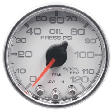 Picture of Autometer Spek-Pro 2-1-16in 0-120 PSI Digital Stepper Motor w-Peak & Warn Oil Pressure Gauge