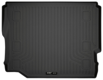 Picture of Husky Liners 19-24 Jeep Wrangler JLU No Subwoofer WeatherBeater Black Rear Cargo Liner