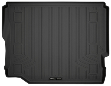 Picture of Husky Liners 19-24 Jeep Wrangler JLU No Subwoofer WeatherBeater Black Rear Cargo Liner