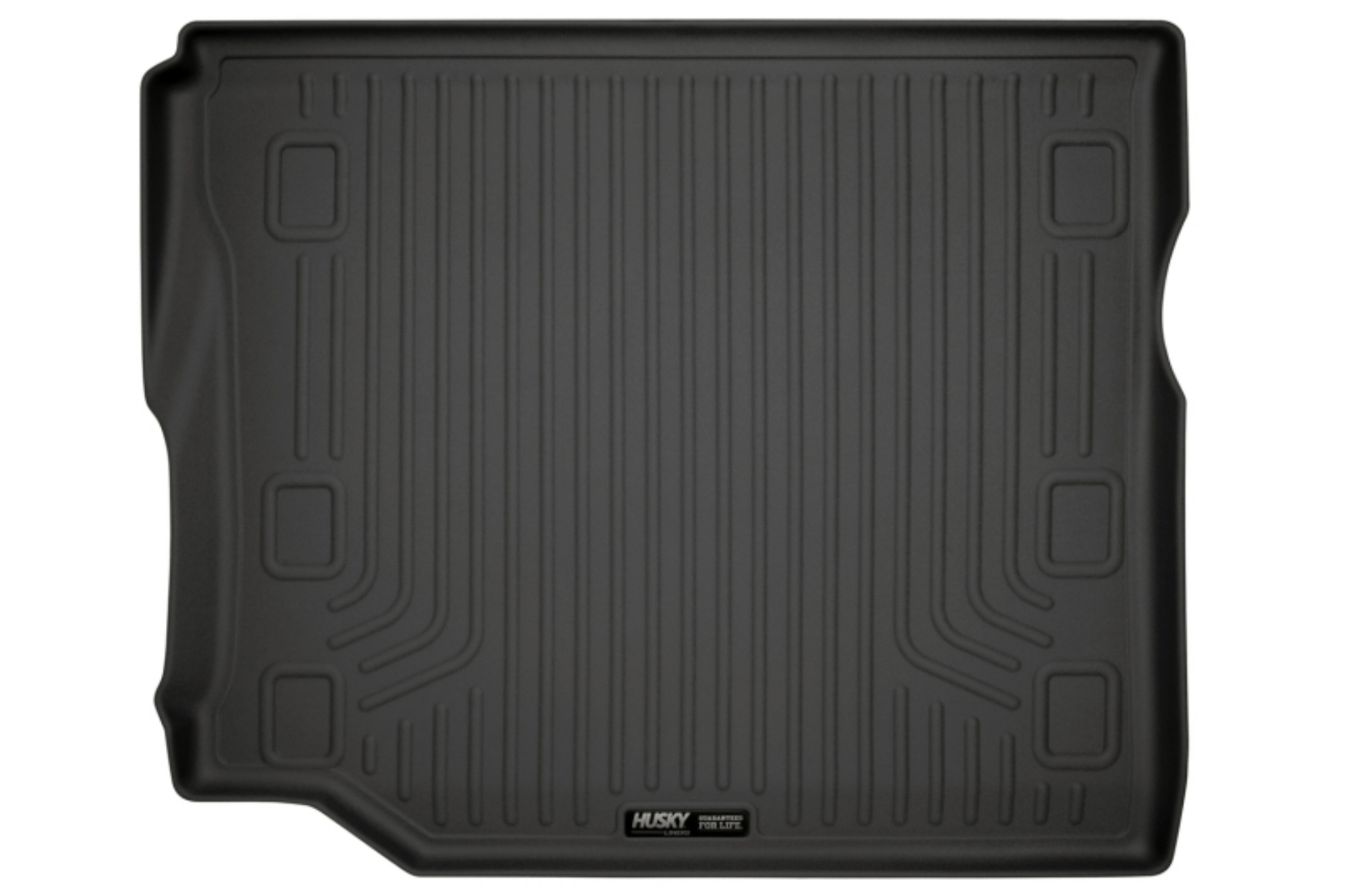 Picture of Husky Liners 19-24 Jeep Wrangler JLU WeatherBeater Black Rear Cargo Liner