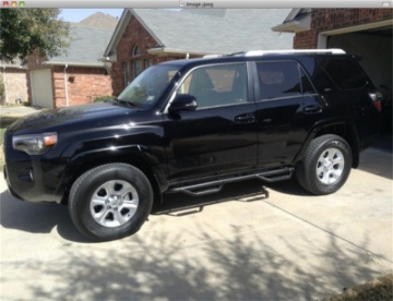 Picture of N-Fab Nerf Step 14-18 Toyota 4Runner Does Not Fit Limited SUV 4 Door - Gloss Black - W2W - 2in