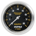 Picture of Autometer Marine Carbon Fiber 3-3-8in 8k RPM Tachometer