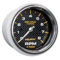 Picture of Autometer Marine Carbon Fiber 3-3-8in 8k RPM Tachometer