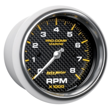 Picture of Autometer Marine Carbon Fiber 3-3-8in 8k RPM Tachometer