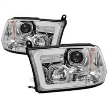 Picture of Spyder 09-16 Dodge Ram 1500 V2 Projector Headlights - Halogen - DRL - Chrome PRO-YD-DR09V2-LBDRL-C