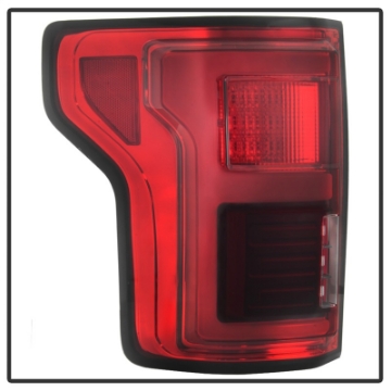 Picture of Spyder 15-18 Ford F-150 LED Tail Lights w-Blind Spot - Red Clear ALT-YD-FF15015BS-LBLED-RC