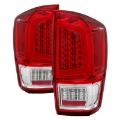 Picture of xTune 16-18 Toyota Tacoma Light Bar LED Tail Lights - Chrome ALT-JH-TTA16-LBLED-C