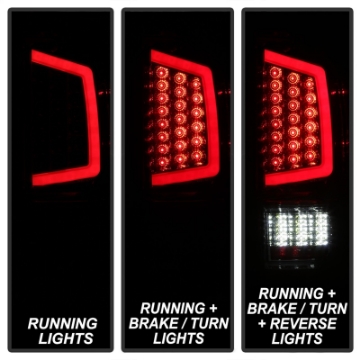 Picture of xTune 16-18 Toyota Tacoma Light Bar LED Tail Lights - Chrome ALT-JH-TTA16-LBLED-C
