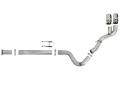 Picture of aFe Rebel XD 4in SS Down-Pipe Back Exhaust w-Dual Polished Tips 17-18 Ford Diesel Trucks V8-6-7Ltd