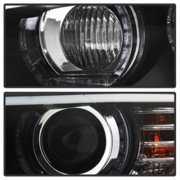 Picture of Spyder 08-10 BMW F92 3 Series Projector Headlights - LED DRL - Black PRO-YD-BMWE9208-DRL-BK