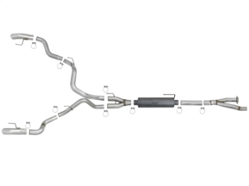 Picture of aFe MACH Force-XP Cat-Back Exhaust w- Dual Hi-Tuck Pol Tips 17-18 Ford F-150 Raptor V6-3-5L