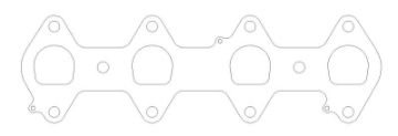 Picture of Cometic Ford 4-6L-5-4L 3V Head D-Ports -030in MLS Exhaust Gasket Set