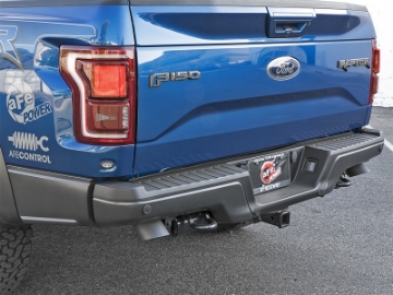 Picture of aFe MACH Force-Xp Cat-Back Exhaust w-Dual Hi-Tuck Tips Black 17-18 Ford F-150 Raptor V6-3-5L tt