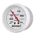 Picture of Autometer Marine White Gauge 2-5-8in Mechanical Vacuum-Boost Gauge 30INHG-30PSI