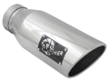 Picture of aFe Diesel Exhaust Tip Bolt On Polished 4in Inlet x 6in Outlet x 15in Long